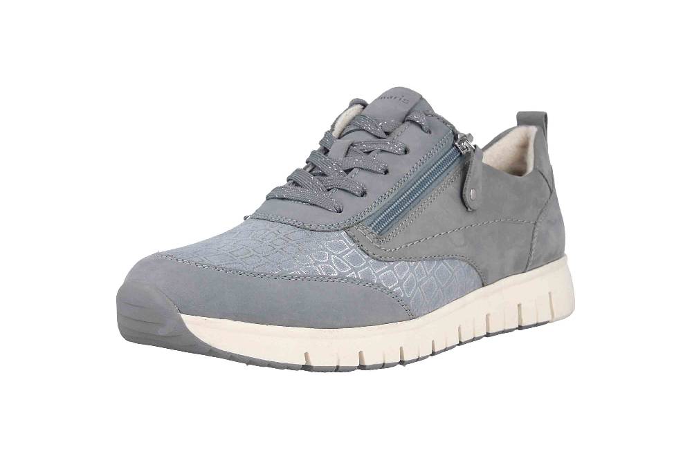 Tamaris Comfort Sneaker In Übergrößen Blau 8-8-53705-20 833 Große Damenschuhe