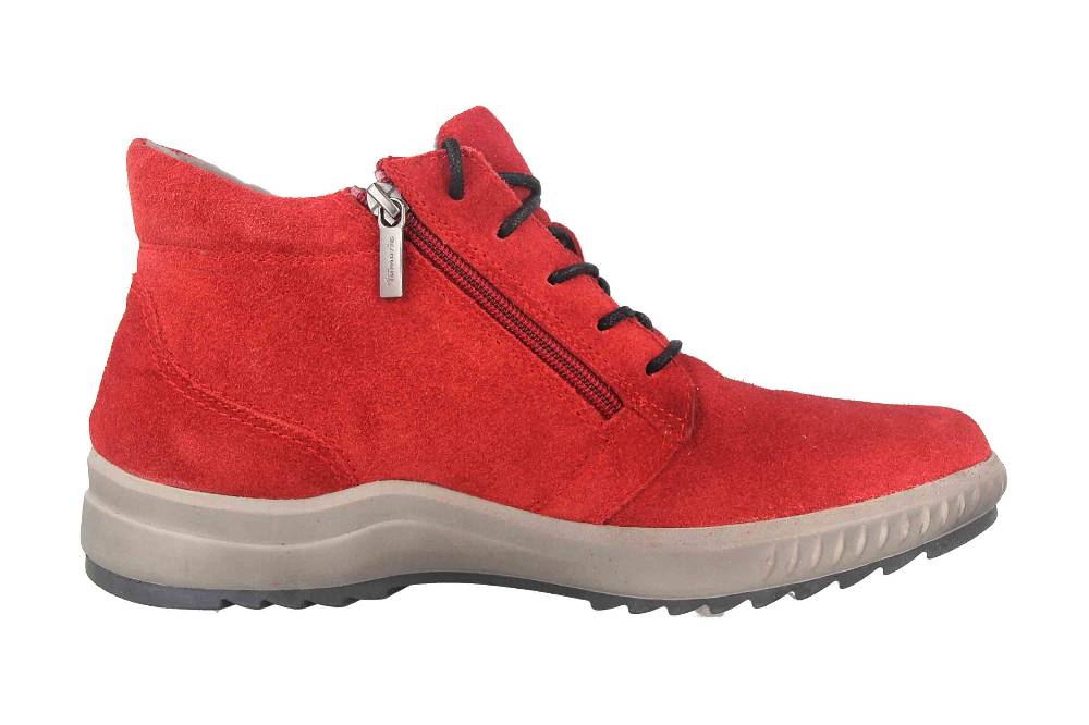 Tamaris Comfort Stiefeletten In Übergrößen Rot 8-8-86205-29 566 Große Damenschuhe