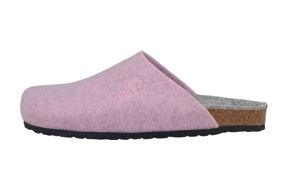 Thies Clogs & Hausschuhe In Übergrößen Lila Th607-007liliac Große Damenschuhe