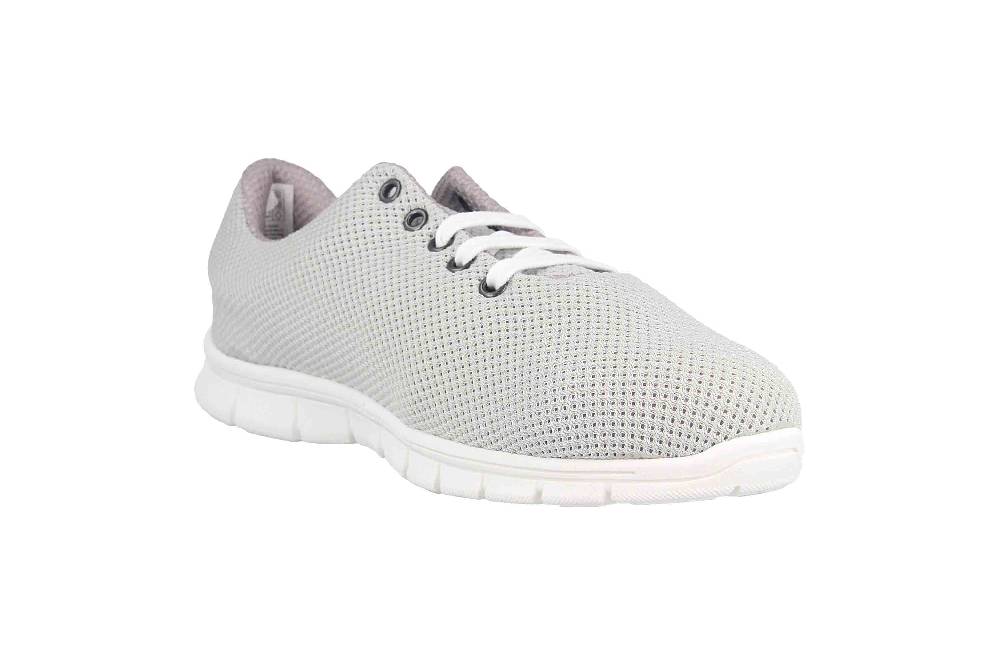 Thies Cornrunner Sneaker In Übergrößen Grau 8000G Pearl Große Damenschuhe