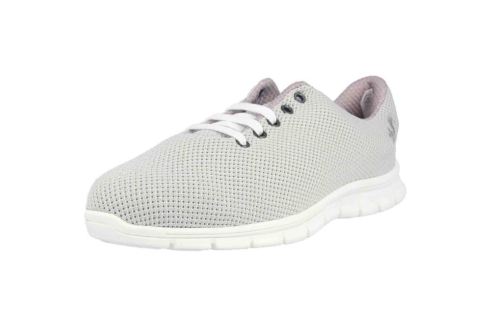 Thies Cornrunner Sneaker In Übergrößen Grau 8000G Pearl Große Damenschuhe