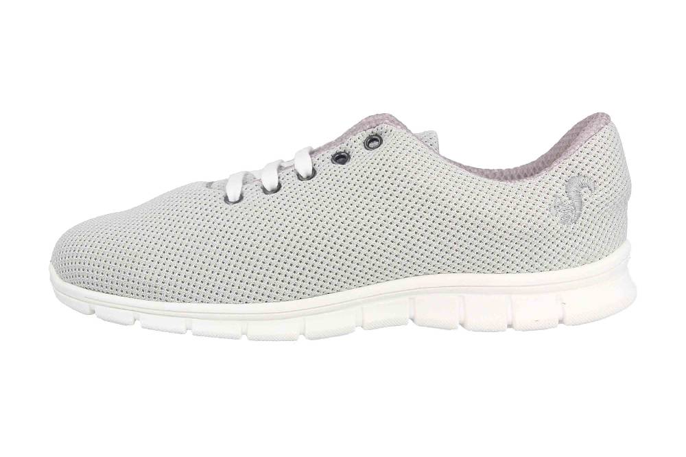 thies Cornrunner Sneaker in Übergrößen Grau 8000G Pearl große Damenschuhe