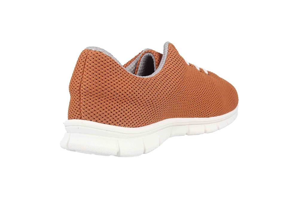 Thies Cornrunner Sneaker In Übergrößen Orange 8000G Rust Große Damenschuhe