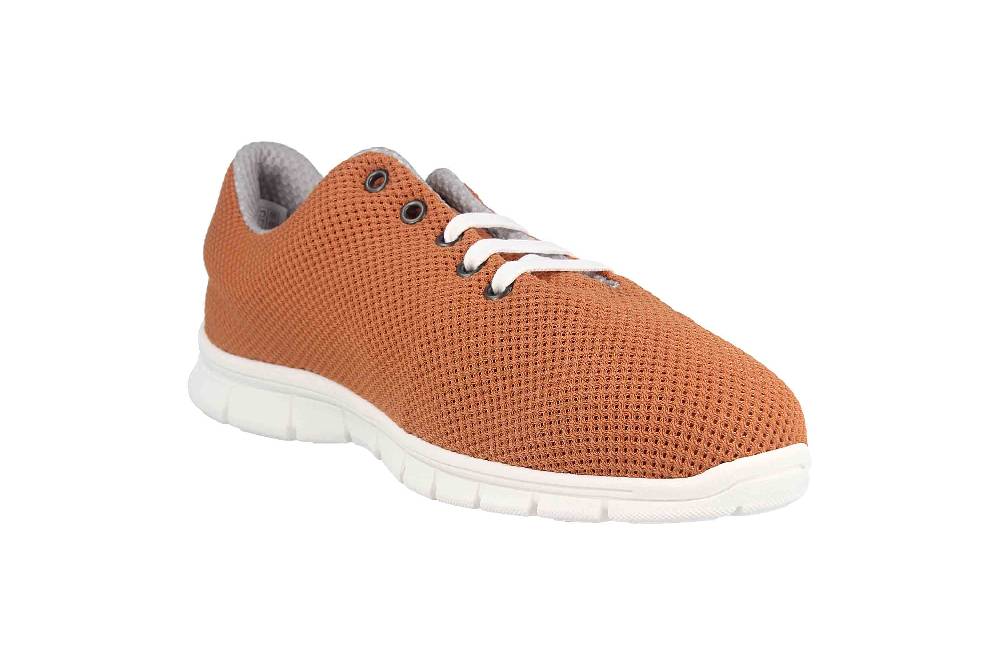 Thies Cornrunner Sneaker In Übergrößen Orange 8000G Rust Große Damenschuhe