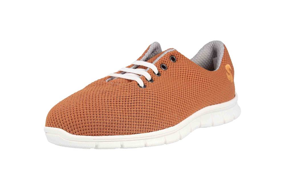 Thies Cornrunner Sneaker In Übergrößen Orange 8000G Rust Große Damenschuhe