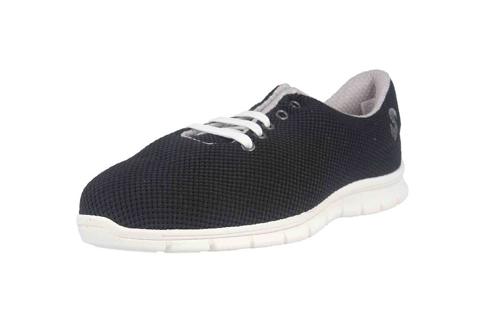 Thies Cornrunner Sneaker In Übergrößen Schwarz 8000G Negro Große Damenschuhe