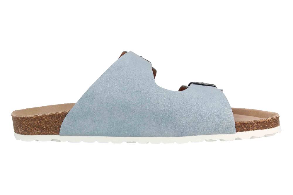 Thies Pantoletten In Übergrößen Blau 15-0019 Sky Große Damenschuhe