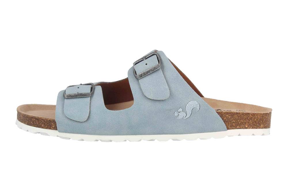 thies Pantoletten in Übergrößen Blau 15-0019 sky große Damenschuhe