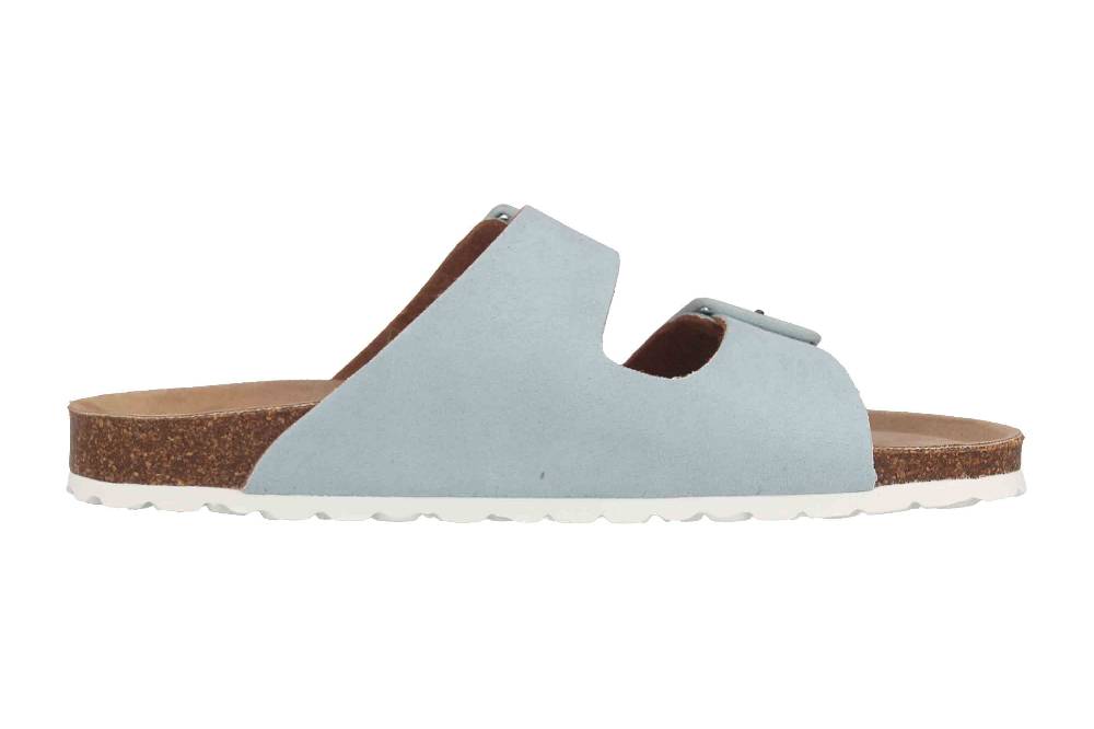 Thies Pantoletten In Übergrößen Blau Th1530-01 Light Blue Große Damenschuhe