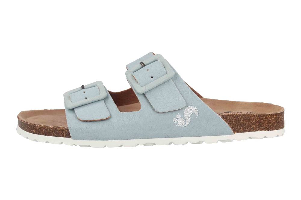 Thies Pantoletten In Übergrößen Blau Th1530-01 Light Blue Große Damenschuhe