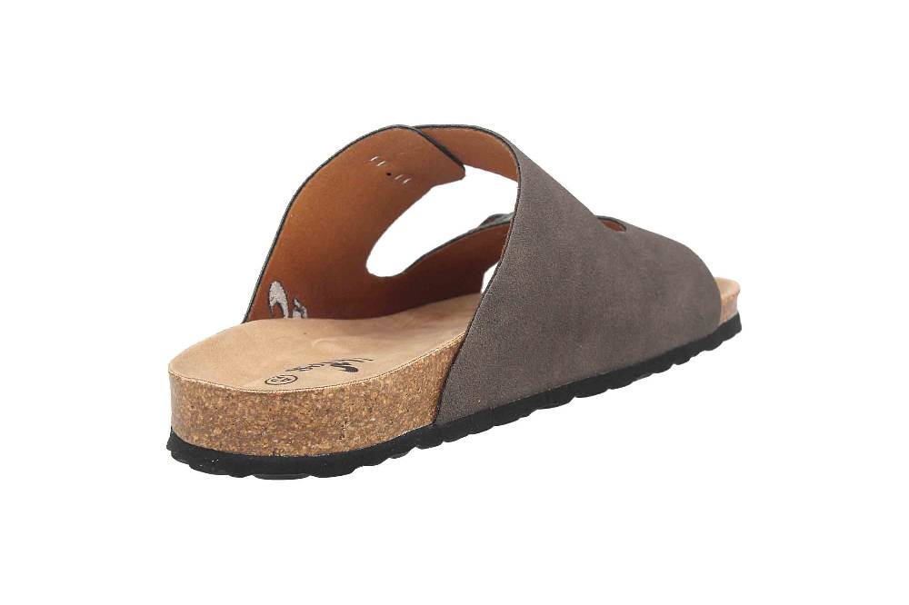 Thies Pantoletten In Übergrößen Grau 15-0019 Charc Große Damenschuhe