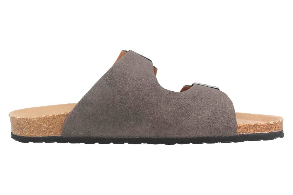 Thies Pantoletten In Übergrößen Grau 15-0019 Charc Große Damenschuhe
