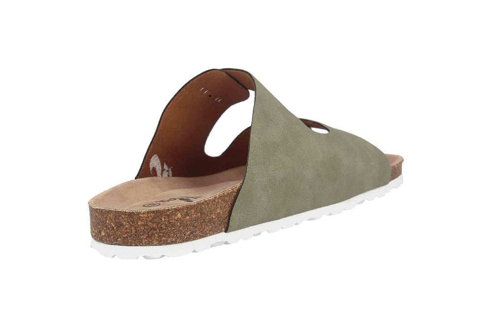 Thies Pantoletten In Übergrößen Grün 15-0019 Emera Große Damenschuhe