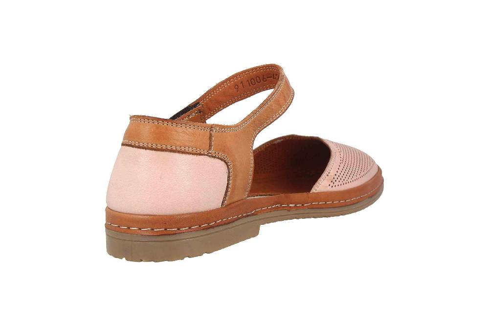 Thies Sandalen In Übergrößen Braun Th520026-01 Cognac Große Damenschuhe