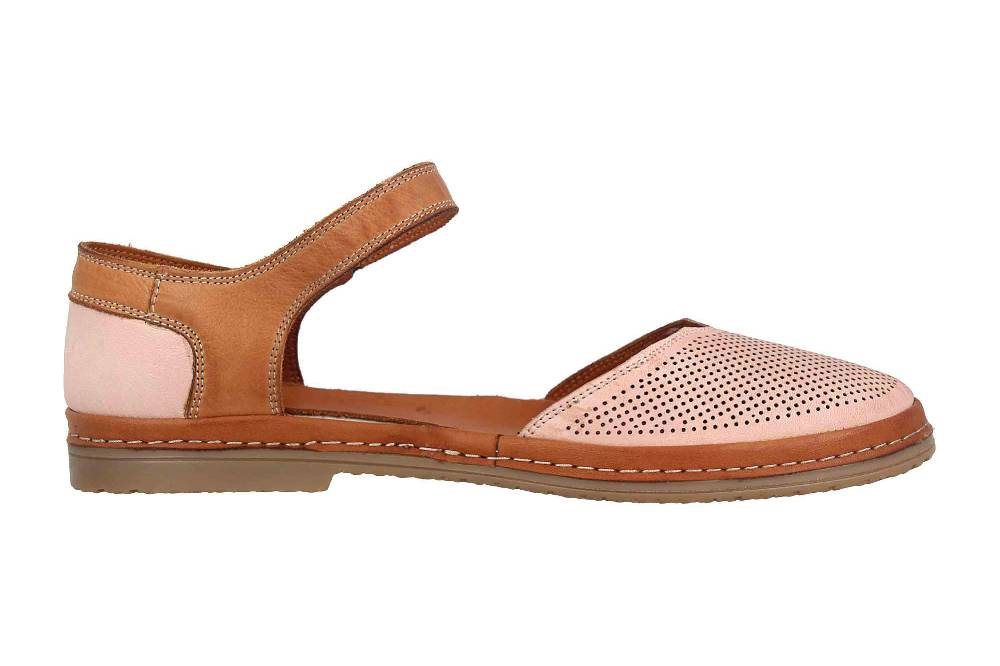 Thies Sandalen In Übergrößen Braun Th520026-01 Cognac Große Damenschuhe