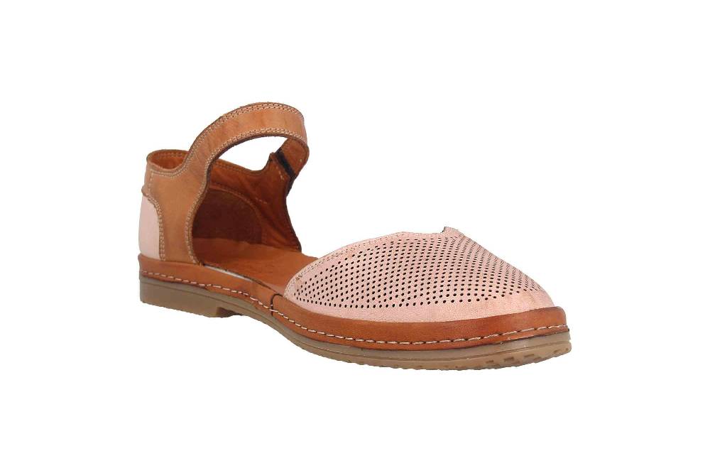 Thies Sandalen In Übergrößen Braun Th520026-01 Cognac Große Damenschuhe