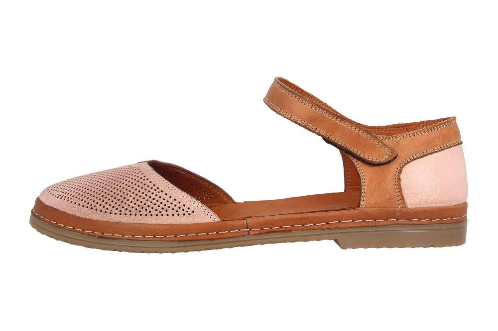 thies Sandalen in Übergrößen Braun th520026-01 cognac große Damenschuhe