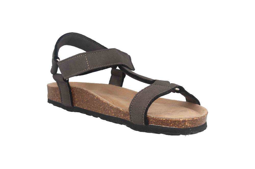 Thies Sandalen In Übergrößen Grau Th520026-01 Charcoal Große Damenschuhe