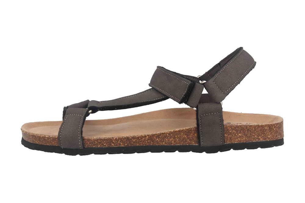 thies Sandalen in Übergrößen Grau th520026-01 charcoal große Damenschuhe