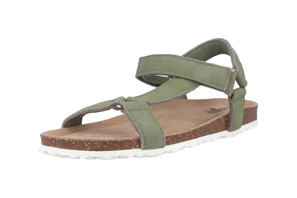 Thies Sandalen In Übergrößen Grün Th520026-01 Emerald Große Damenschuhe