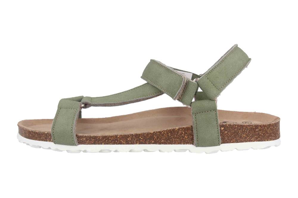 thies Sandalen in Übergrößen Grün th520026-01 emerald große Damenschuhe