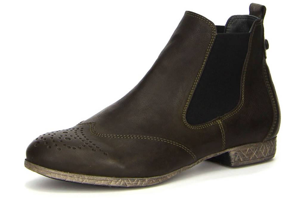 Think! Ebbs Stiefeletten in Übergrößen Grün 3-83136-62 große Damenschuhe