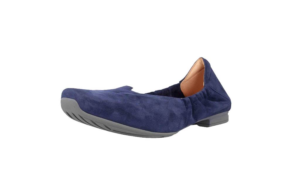 Think! Gaudi Ballerinas In Übergrößen Blau 4-84175-89 Große Damenschuhe