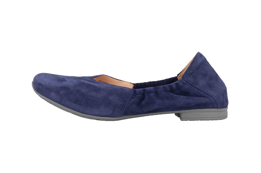 Think! Gaudi Ballerinas in Übergrößen Blau 4-84175-89 große Damenschuhe