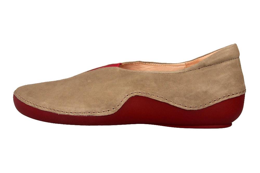 Think! KAPSL Halbschuhe in Übergrößen Beige 4-84060-25 große Damenschuhe