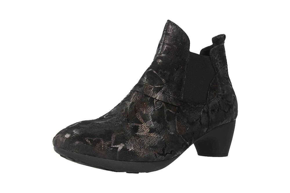 Think! Niah Stiefelette In Übergrößen Schwarz 3-83152-09 Große Damenschuhe