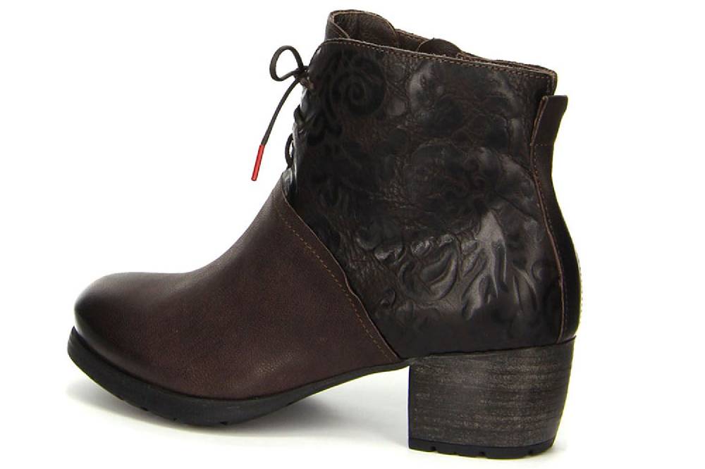 Think! Obajo Stiefeletten In Übergrößen Braun 3-83191-41 Große Damenschuhe