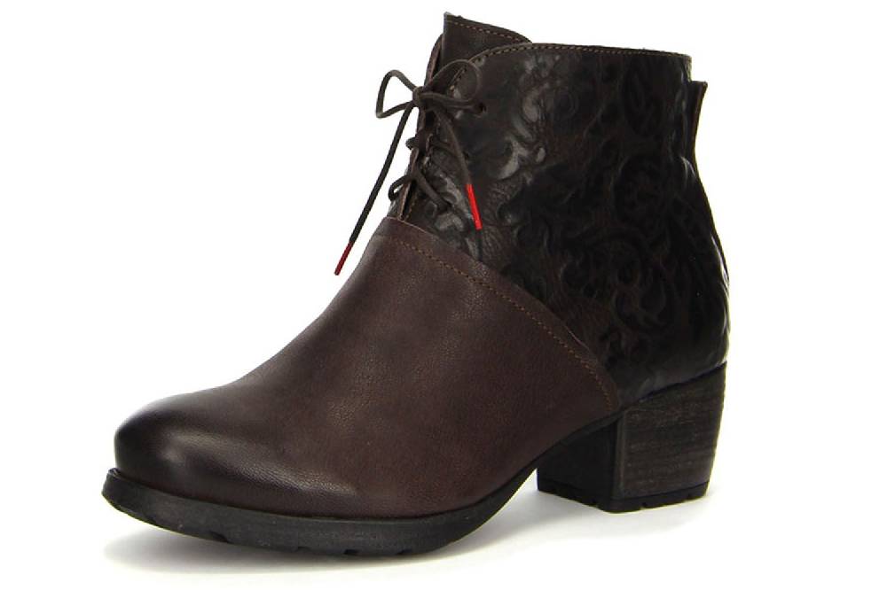 Think! Obajo Stiefeletten in Übergrößen Braun 3-83191-41 große Damenschuhe