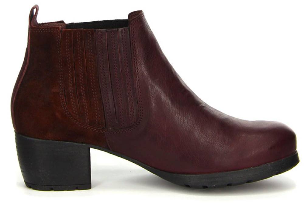 Think! Obajo Stiefeletten In Übergrößen Rot 3-83192-35 Große Damenschuhe