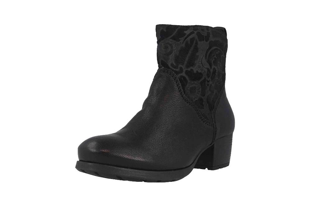 Think! Stiefeletten In Übergrößen Schwarz 5-85192-00 Große Damenschuhe
