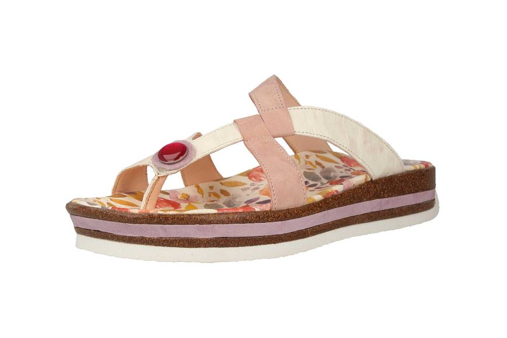 Think! ZEGA Pantoletten In Übergrößen Mehrfarbig 4-84383-94 Große Damenschuhe