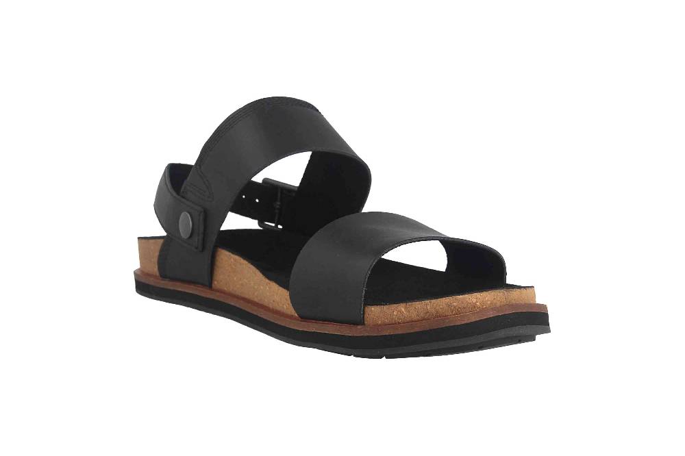 Timberland Amalfi Vibes 2 Band Pantoletten In Übergrößen Schwarz TB0A2CET0151 Große Herrenschuhe