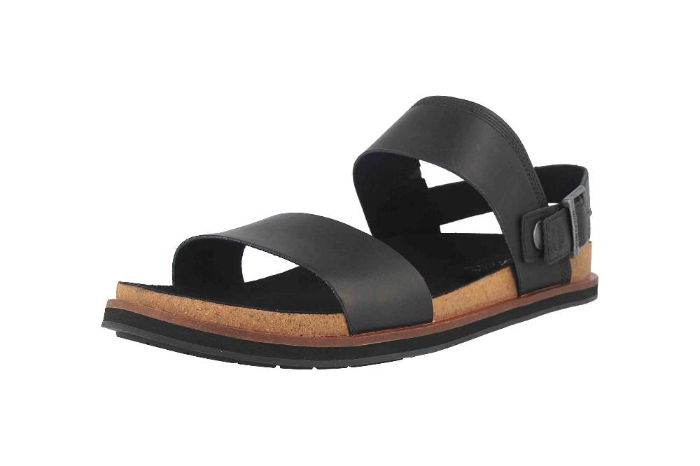 Timberland Amalfi Vibes 2 Band Pantoletten In Übergrößen Schwarz TB0A2CET0151 Große Herrenschuhe