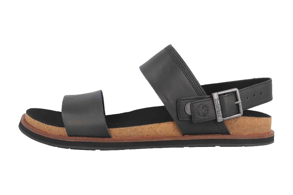 Timberland Amalfi Vibes 2 Band Pantoletten in Übergrößen Schwarz TB0A2CET0151 große Herrenschuhe