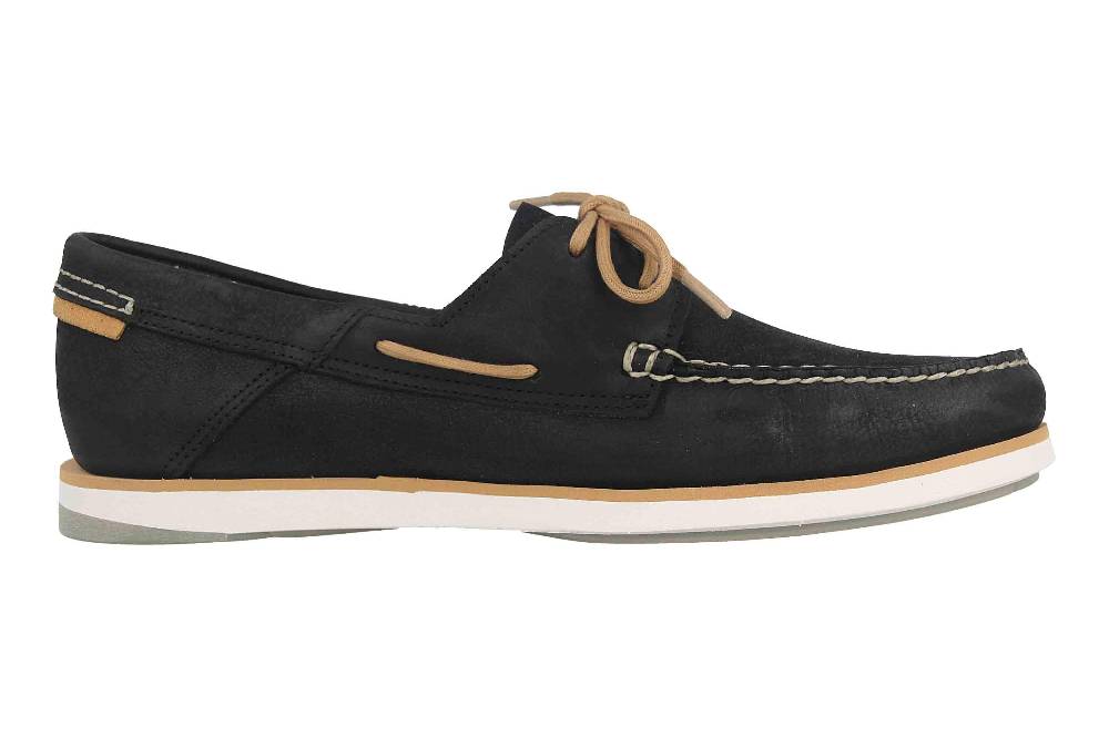 Timberland ATLANTIS BREAK BOAT BLK Slipper In Übergrößen Schwarz TB0A2AC70151 Große Herrenschuhe
