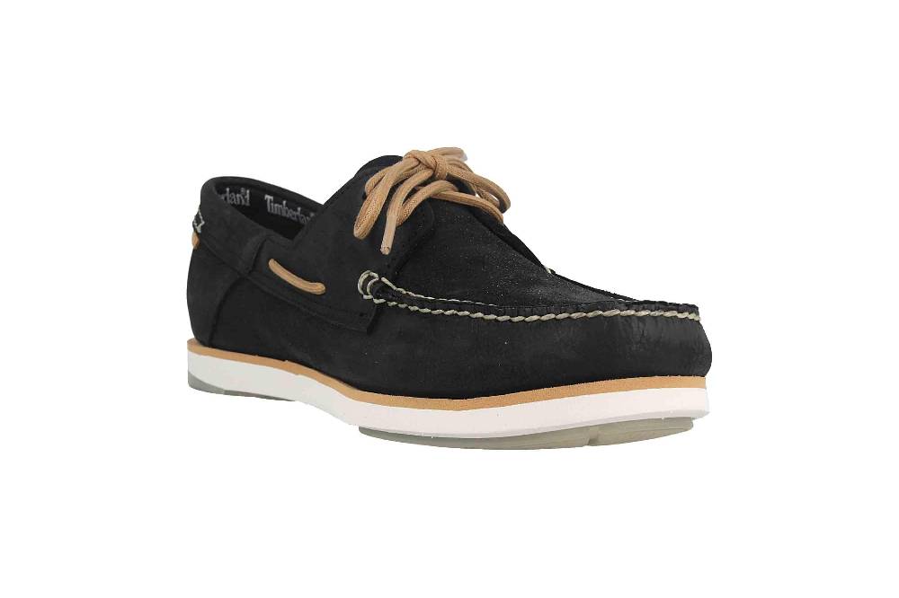 Timberland ATLANTIS BREAK BOAT BLK Slipper In Übergrößen Schwarz TB0A2AC70151 Große Herrenschuhe