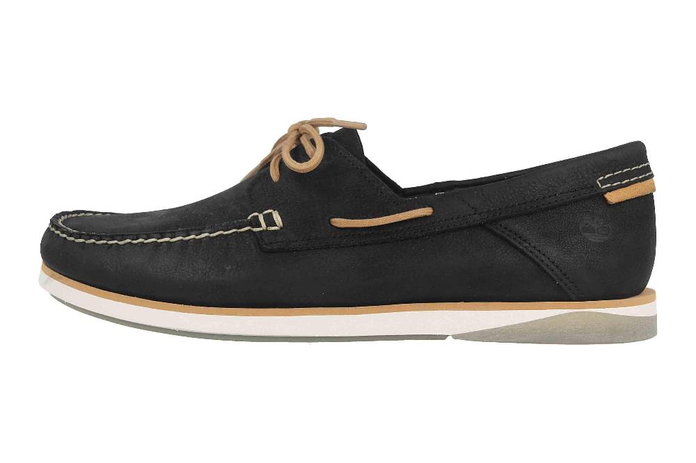 Timberland ATLANTIS BREAK BOAT BLK Slipper in Übergrößen Schwarz TB0A2AC70151 große Herrenschuhe