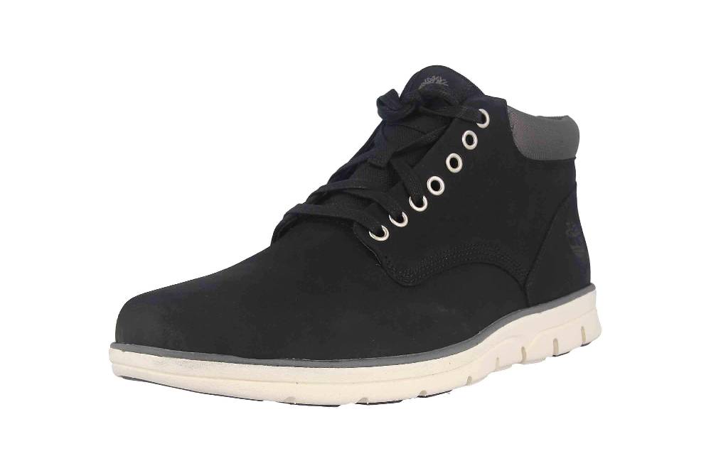 Timberland Bradstreet Chukka Leather BLACK Boots In Übergrößen Schwarz TB0A146Q0011 Große Herrenschuhe