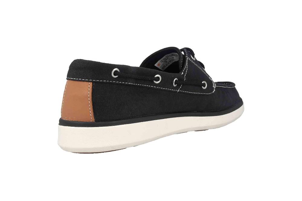 Timberland Gateway Pier Boat Black Slipper In Übergrößen Schwarz TB0A23550011 Große Herrenschuhe