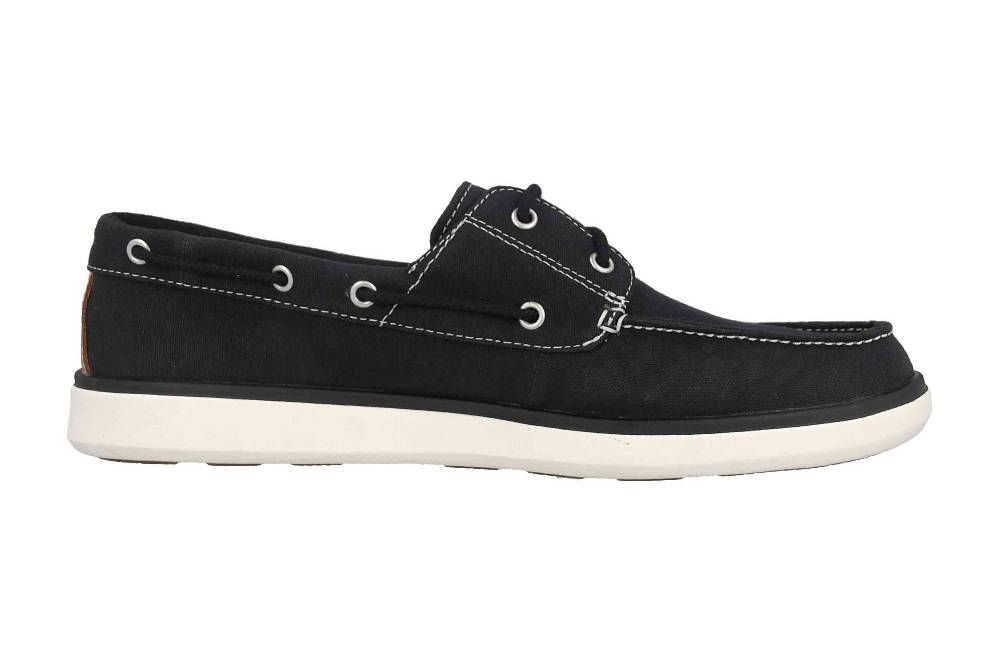 Timberland Gateway Pier Boat Black Slipper In Übergrößen Schwarz TB0A23550011 Große Herrenschuhe
