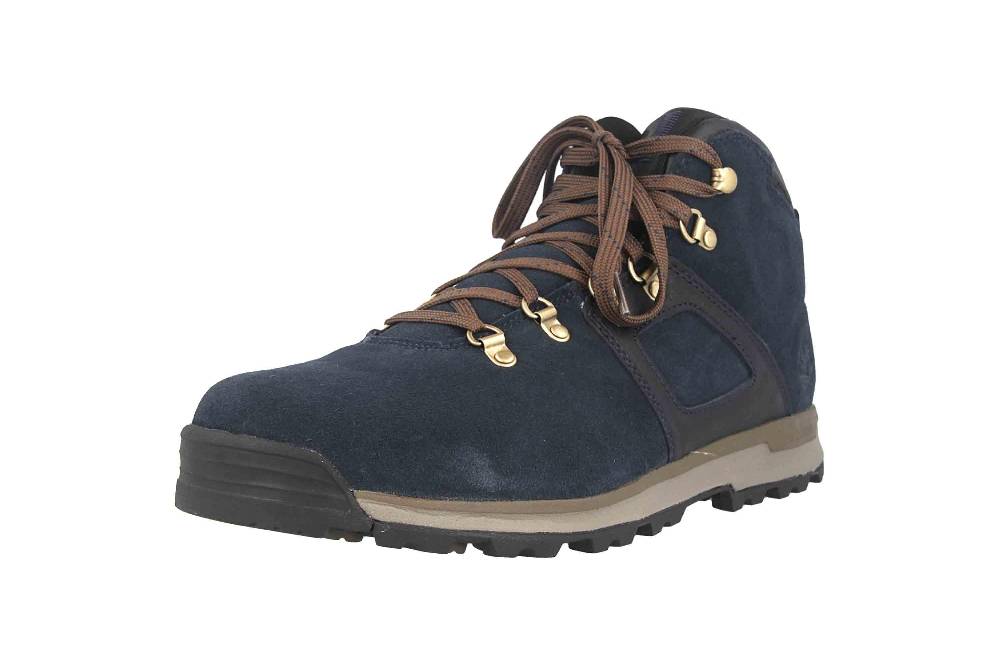 Timberland GT Scramble Mid Leather WP Boots In Übergrößen Blau TB0A21JG0191 Große Herrenschuhe