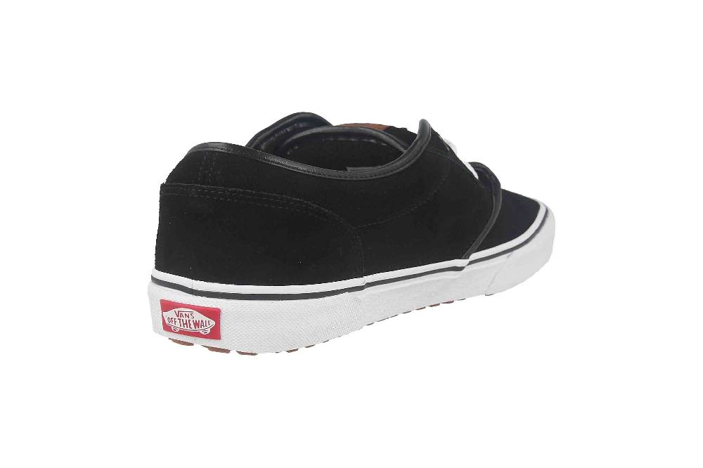 VANS MN ATWOOD VANSGUARD (SUEDE FLEECE) BLACK/WHITE Sneaker In Übergrößen Schwarz VN0A5KXS70P1 Große Herrenschuhe