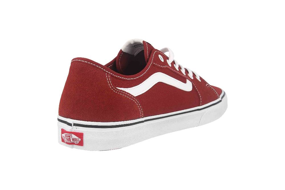 VANS MN Filmore Decon SUEDE/CANVAS FIRED BRICK Sneaker In Übergrößen Rot VN0A5HTYZHG1 Große Herrenschuhe