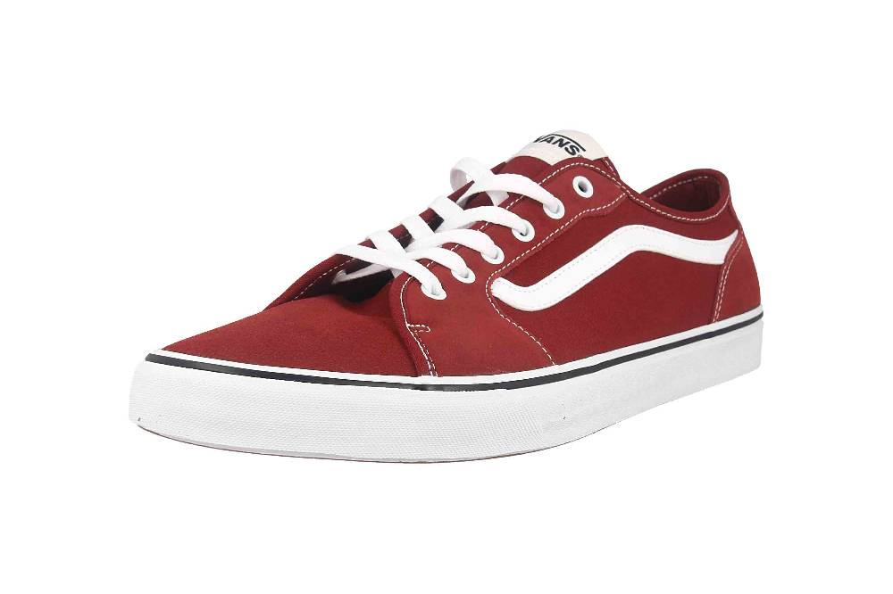 VANS MN Filmore Decon SUEDE/CANVAS FIRED BRICK Sneaker In Übergrößen Rot VN0A5HTYZHG1 Große Herrenschuhe