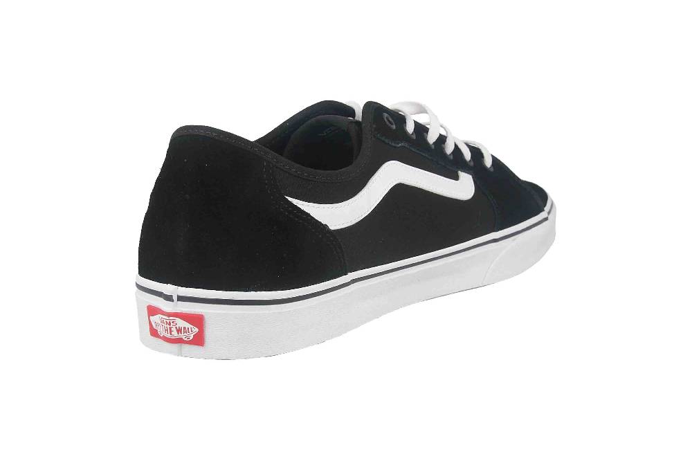 VANS MN Filmore Decon SUEDE/CANVAS (SUEDE/CANVAS) BLK/WHITE Sneaker In Übergrößen Schwarz VN0A3WKZ5LM1 Große Herrenschuhe