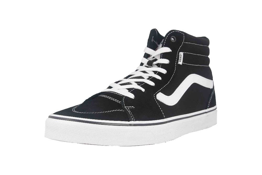 VANS MN Filmore Hi (Suede/Canvas) Black/white Sneaker In Übergrößen Schwarz VN0A5HZLIJU1 Große Herrenschuhe